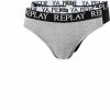 Coupon 🎉 Replay Briefs 2er Pack I101182/N088 Slips, Baumwoll-Stretch, Schwarz-grau 🎁