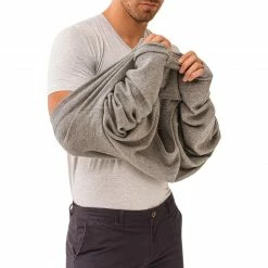 Neu 😀 Mey Hybrid-T-Shirt 30038/620 Hybrid T-Shirt iQ-T, COOLMAX® geruchshemmend, Grau meliert, Hellgrau ❤️