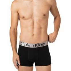 Coupon 🎉 Calvin Klein Underwear Calvin Klein Trunks 3er Pack NB2453A/W2G Baumwoll-Stretch, Royal-rot-schwarz, Rot-schwarz-blau 👏 -Wäsche Verkaufsladen 382704 norm3