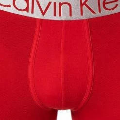 Coupon 🎉 Calvin Klein Underwear Calvin Klein Trunks 3er Pack NB2453A/W2G Baumwoll-Stretch, Royal-rot-schwarz, Rot-schwarz-blau 👏 -Wäsche Verkaufsladen 382704 norm4