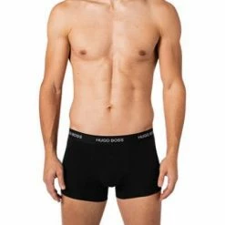 Angebote ✨ BOSS Trunks 2er Pack 50464433/120 Baumwoll-Stretch, Schwarz-weiß gemustert, Weiß-schwarz 😍 -Wäsche Verkaufsladen 382716 norm2