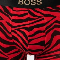 Neu 😉 BOSS Trunk Lunar 50464436/640 Baumwolle-Modal, Rot-schwarz gemustert, Rot-schwarz 👍 -Wäsche Verkaufsladen 382718 norm2