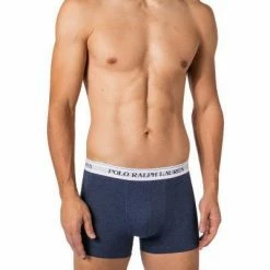 Schlussverkauf 🔥 Polo Ralph Lauren Trunks 3er Pack 714830299/025 Baumwoll-Stretch, Grau-blau meliert, Blau-graphit-denim 🎁 -Wäsche Verkaufsladen 382868 norm2