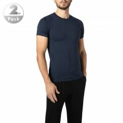 Brandneu 😀 Polo Ralph Lauren T-Shirt 2er Pack 714835960/004 T-Shirts, Baumwoll-Stretch, Navy 😉