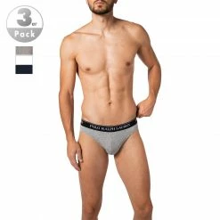 Angebote 🛒 Polo Ralph Lauren Briefs 3er Pack 714835884/003 Slips, Baumwoll-Stretch, Schwarz-weiß-grau, Weiß-schwarz-grau 🔔