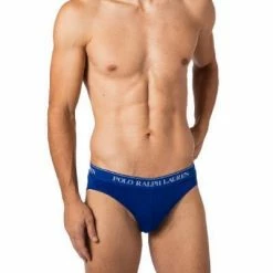 Auslauf 🔥 Polo Ralph Lauren Briefs 3er Pack 714835884/004 Slips, Baumwoll-Stretch, Blau, Navy-saphir-blau 😀 -Wäsche Verkaufsladen 382895 norm2
