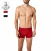 Auslauf 🧨 Polo Ralph Lauren Trunks 3er Pack 714835885/008 Baumwoll-Stretch, Navy-rot-weiß, Rot-weiß-navy ❤️