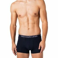 Bestpreis ⌛ Polo Ralph Lauren Trunks 3er Pack 714835885/009 Baumwoll-Stretch, Blau, Navy-saphir-blau 🧨 -Wäsche Verkaufsladen 382900 norm3