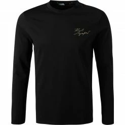 Auslauf 😍 KARL LAGERFELD Longsleeve 755403/0/521224/160 Baumwolle, Schwarz-gold, Gold 🎁