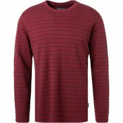 Angebote 🔔 Barbour Longsleeve Abaft cabernet MTS0908RE88 Baumwolle, Rot-blau gestreift 🛒
