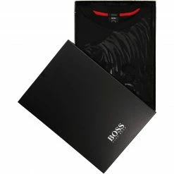 Neu 😀 BOSS Longsleeve Togn Iconic 50463004/001 Relaxed Fit, Bio Baumwolle, Schwarz 🎉