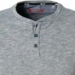 Rabatt ⌛ MUSTANG Longsleeve 1011956/4140 Baumwolle, Blaugrau meliert, Blaugrau 🔥 -Wäsche Verkaufsladen 383595 norm2