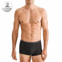 Bestpreis 😍 Seidensticker Trunk 2er Pack 12.200006/0039 Trunks, Baumwolle, Schwarz 🎁