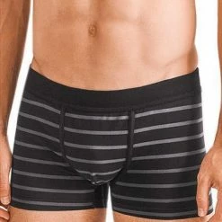 Schlussverkauf 👏 Seidensticker Trunk 3er Pack 12.200018/0039 Trunks, Baumwoll-Stretch, Schwarz-grau gestreift, Schwarz ✔️ -Wäsche Verkaufsladen 383891 norm4