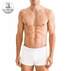 Auslauf 😉 Seidensticker Trunk 3er Pack 12.200020/0001 Trunks, Baumwoll-Stretch, Weiß 🌟