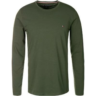 Billig ✔️ Tommy Hilfiger Longsleeve MW0MW10804/MBO Slim Fit, Bio Baumwolle, Tannengrün 😉 2 Billig ✔️ Tommy Hilfiger Longsleeve MW0MW10804/MBO Slim Fit, Bio Baumwolle, Tannengrün 😉 – Bild 2