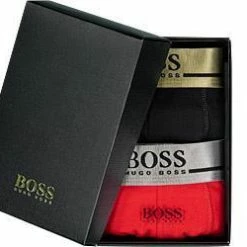 Neu ✨ BOSS Trunks 2er Pack 50463065/647 Trunks in Geschenkbox, Rot-schwarz ❤️ -Wäsche Verkaufsladen 384022 norm3