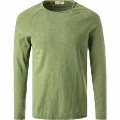 Bestpreis 👏 American Vintage Longsleeve MSON24G/boa vintage Baumwolle, Grün meliert ⌛