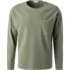 Bestes Angebot ✔️ American Vintage Longsleeve MPYR02B/olive vintage Baumwolle, Olivgrün meliert 💯