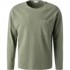 Bestes Angebot ✔️ American Vintage Longsleeve MPYR02B/olive vintage Baumwolle, Olivgrün meliert 💯