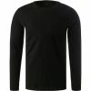 Besorgen 🔔 OLYMP Casual Level Five B. Fit T-Shirt 5641/14/68 Longsleeve, Body Fit, Baumwolle-Seide, Schwarz meliert, Schwarz 💯