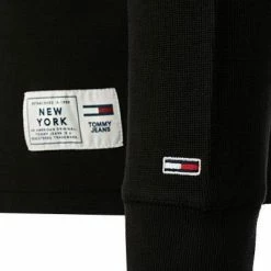 Bestpreis ✔️ TOMMY 👖 JEANS Longsleeve DM0DM12247/BDS Bio Baumwolle, Schwarz ❤️ -Wäsche Verkaufsladen 384127 norm3