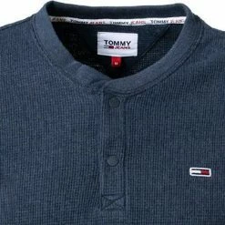 Angebote ✨ TOMMY 👖 JEANS Longsleeve DM0DM12249/C87 Bio Baumwolle, Dunkelblau meliert, Dunkelblau ✔️ -Wäsche Verkaufsladen 384361 norm2