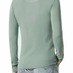 Bestpreis 🔔 Schiesser Revival Karl-Heinz Henley 1/1 172123/798 Longsleeve, Bio Baumwolle, Teegrün 🎁 -Wäsche Verkaufsladen 384729 norm2