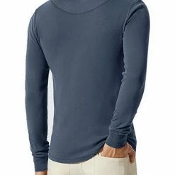 Coupon 🛒 Schiesser Revival Karl-Heinz Henley 1/1 172123/800 Longsleeve, Bio Baumwolle, Blau ⌛ -Wäsche Verkaufsladen 384730 norm2