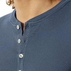 Coupon 🛒 Schiesser Revival Karl-Heinz Henley 1/1 172123/800 Longsleeve, Bio Baumwolle, Blau ⌛ -Wäsche Verkaufsladen 384730 norm3