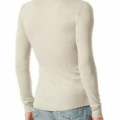 Aktion 🔔 Schiesser Revival Karl-Heinz Henley 1/1 175884/401 Longsleeve, Bio Baumwolle, Greige meliert, Hellgrau 👍 -Wäsche Verkaufsladen 384736 norm2