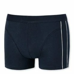 Neu 🔥 Schiesser Shorts 176805/803 Trunk, Comfort Fit, Baumwoll-Stretch, Dunkelblau 👏 -Wäsche Verkaufsladen 384796 norm2