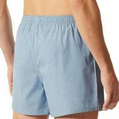 Bestpreis 👍 Schiesser Boxershorts 2er Pack 176829/909 Baumwolle, Blau-navy, Dunkelblau-hellblau 🌟 -Wäsche Verkaufsladen 384814 norm2