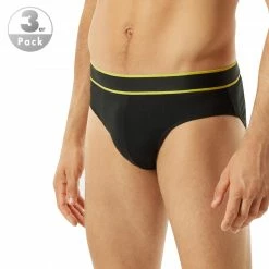 Besorgen 🥰 Schiesser Rio-Slip 3er Pack 176901/908 Slips, Baumwolle, Schwarz-blau-gelb ✨