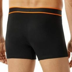 Neu 🔥 Schiesser Shorts 3er Pack 176902/901 Trunks, Baumwoll-Stretch, Dunkelblau, Blau-weiß-orange 😍 -Wäsche Verkaufsladen 384831 norm2