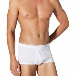 Aktion 🎁 Schiesser Feinripp Slip weiß 005129/100 Trunk, Baumwolle ❤️ -Wäsche Verkaufsladen 69535 norm